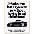 Porsche 911 Vintage Poster - Airline Food