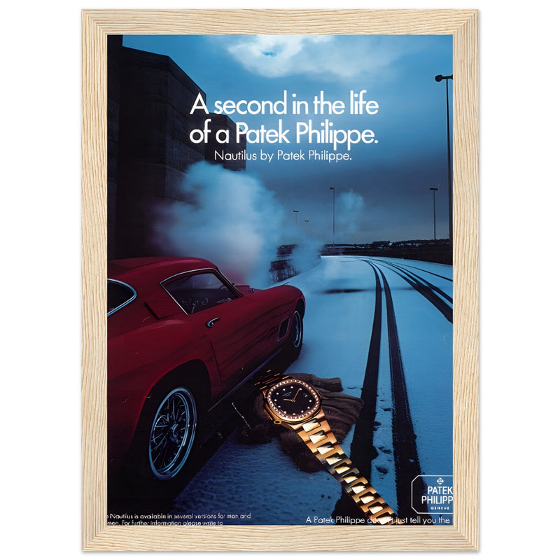 Patek Philippe A Second In the Life Vintage Poster Ad
