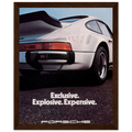 Porsche - Exclusive, Explosive, Expensive Vintage Poster