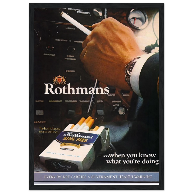 Rothmans Vintage Poster Ad - Rothman Kingsize