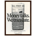 Wall Street Journal 1988 Vintage Poster Ad