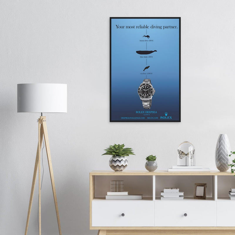 Rolex Deepsea Vintage Poster Ad