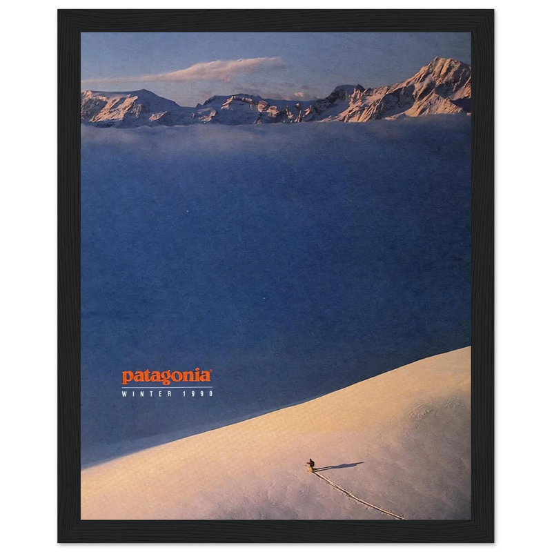 Patagonia Vintage Poster Ad - Winter 1990