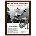 Avec La Rolex Submariner Vintage Poster Ad