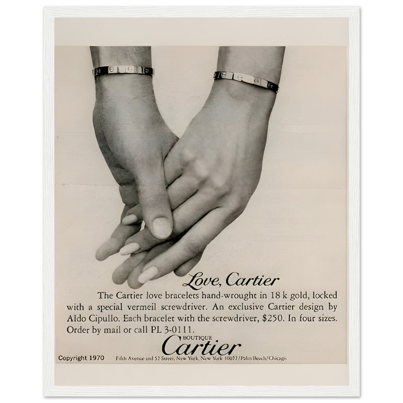 Cartier Love Bangles Vintage Poster