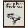 Porsche 944 New on Earth Vintage Poster Ad