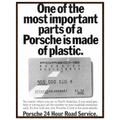 Porsche - 24 Hour Road Service Vintage Poster Ad