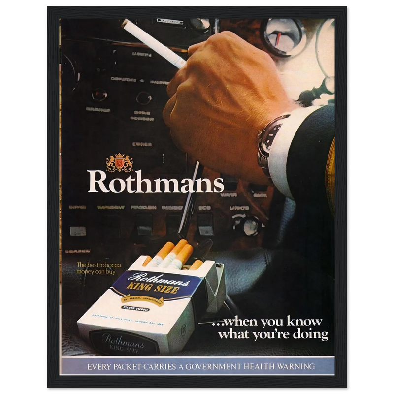 Rothmans Vintage Poster Ad - Rothman Kingsize
