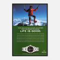 Rolex Life is Good Vintage Poster Ad