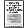 Porsche - 24 Hour Road Service Vintage Poster Ad