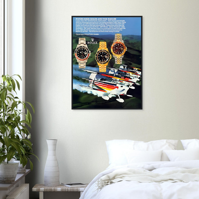 Rolex GMT Master Vintage Poster Ad