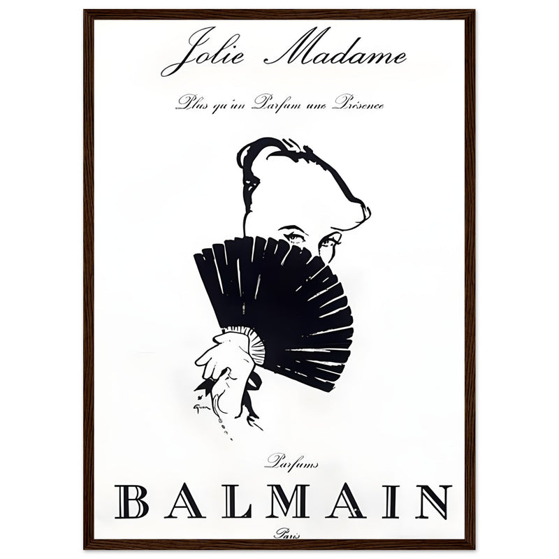 Balmain Jolie Madame Vintage Poster Ad