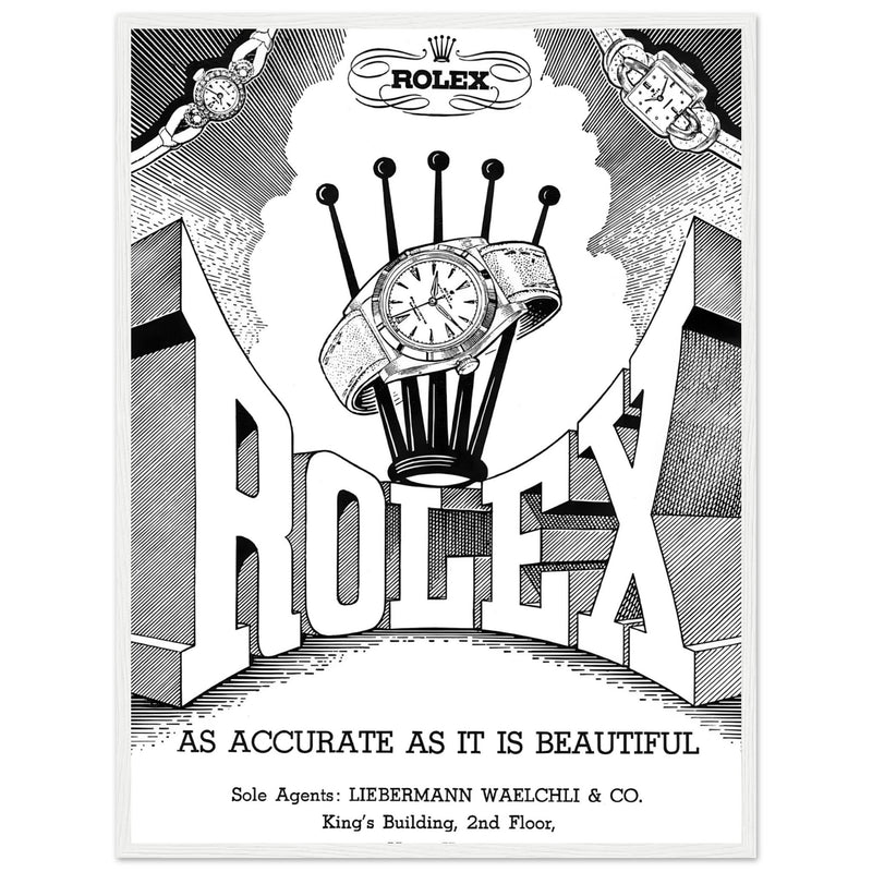 Rolex Hong Kong Jewellers Vintage Poster Ad