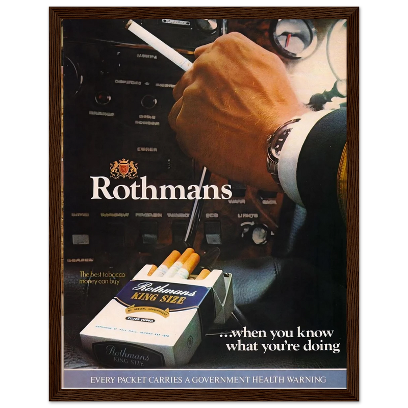 Rothmans Vintage Poster Ad - Rothman Kingsize