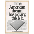 Wall Street Journal Vintage Poster Ad - American Dream Diary