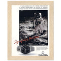 Omega Moon Vintage Poster Ad