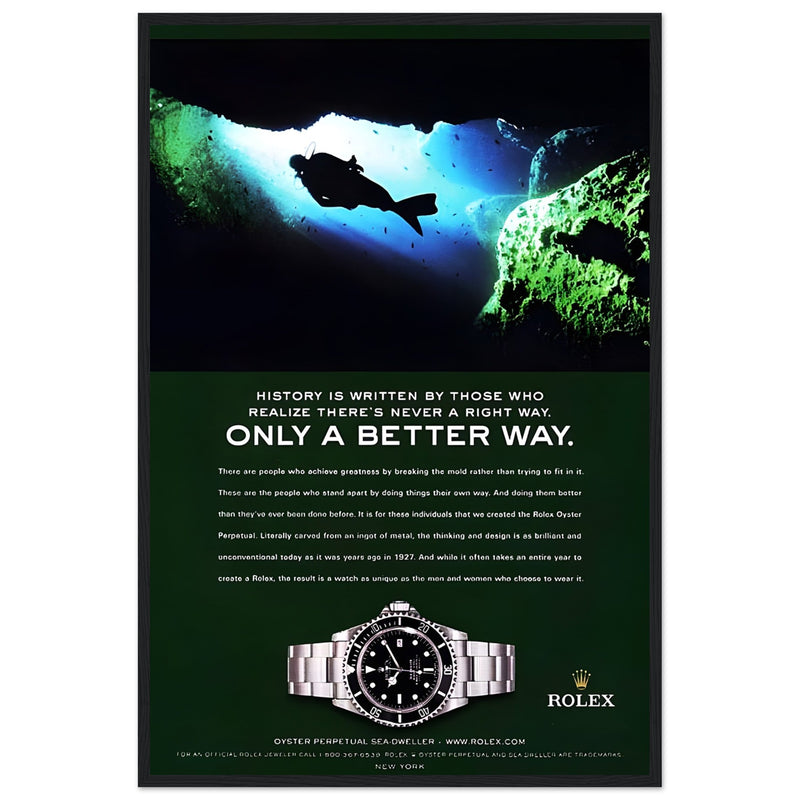 Rolex A Better Way Vintage Poster Ad