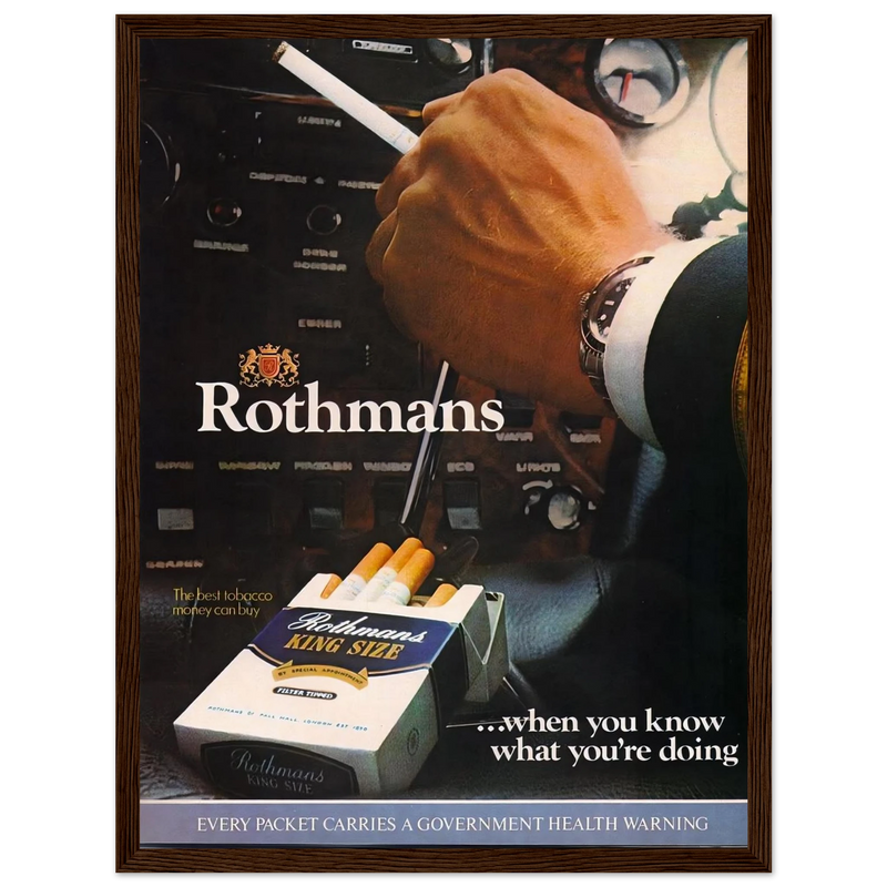 Rothmans Vintage Poster Ad - Rothman Kingsize