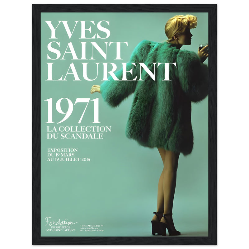 YSL 1971 Vintage Poster