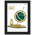Rolex Day-Date Globe Vintage Poster Ad