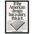 Wall Street Journal Vintage Poster Ad - American Dream Diary