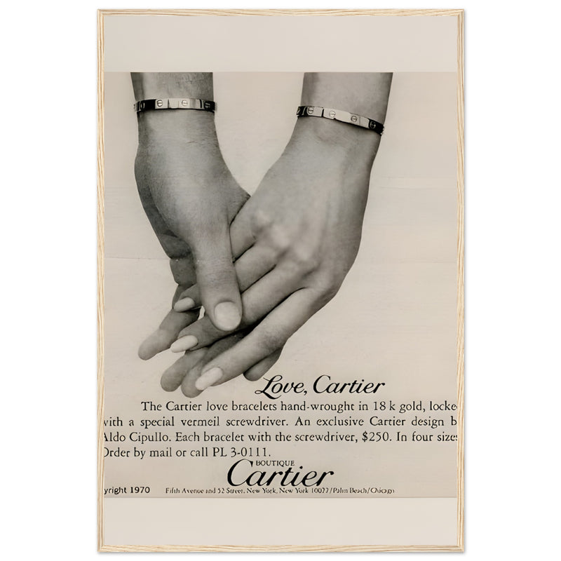 Cartier Love Bangles Vintage Poster
