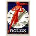 Rolex Clock Vintage Poster Ad