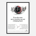 Rolex GMT Master Travel Vintage Poster Ad