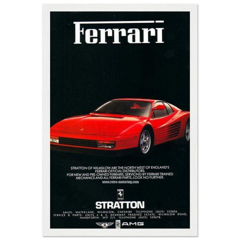 Ferrari Stratton Vintage Poster Ad