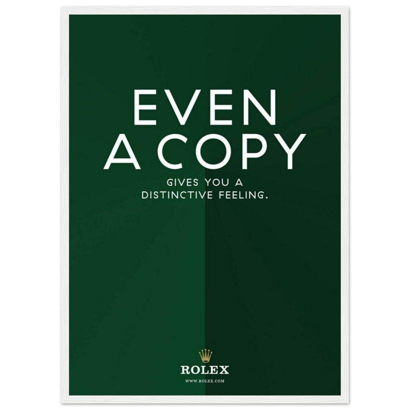 Rolex Distinctive Feeling Vintage Poster Ad