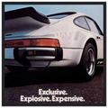 Porsche - Exclusive, Explosive, Expensive Vintage Poster